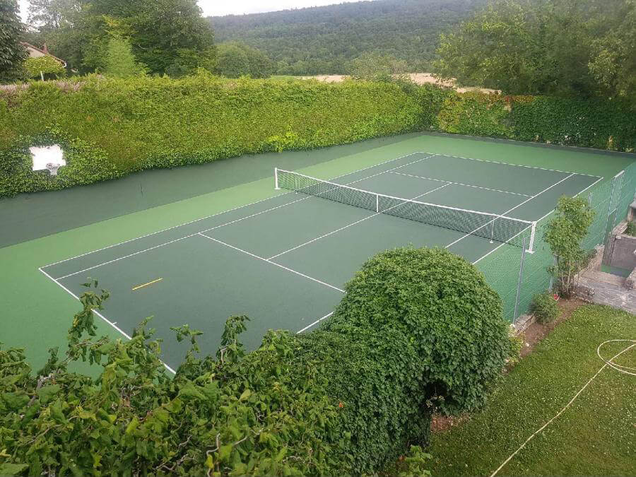 Intérieur vert foncé et extérieur vert clair